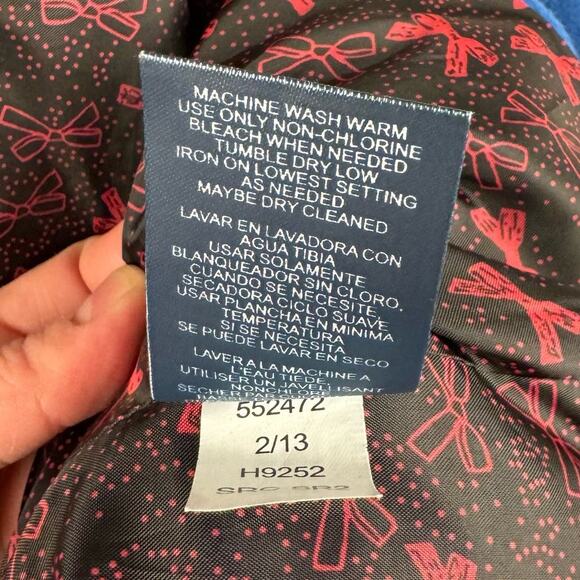 TOMMY GIRL by Tommy Hilfiger | Blue Double Breasted Pea Coat | Women's Large - Picture 12 of 13